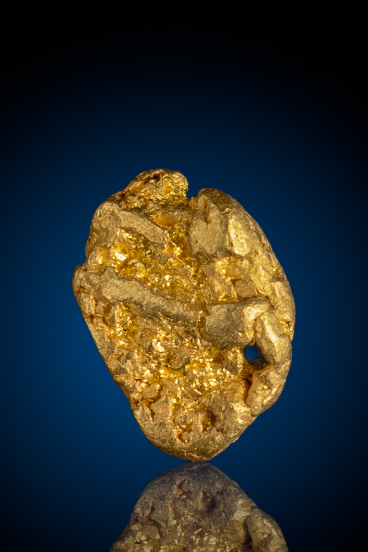 (image for) Shiny Natural Gold Nugget from the American River, CA - 1.94 grams